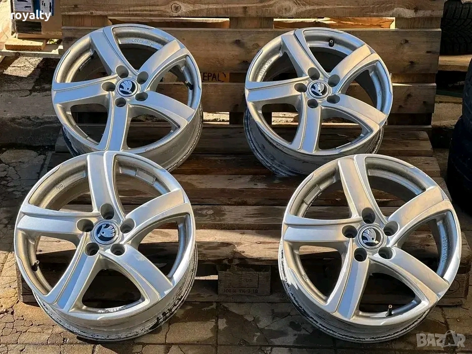 5х100 16 Цола Лети Джанти Skoda Fabia 5x100 Шкода Фабиа ET 38 J 7, снимка 1