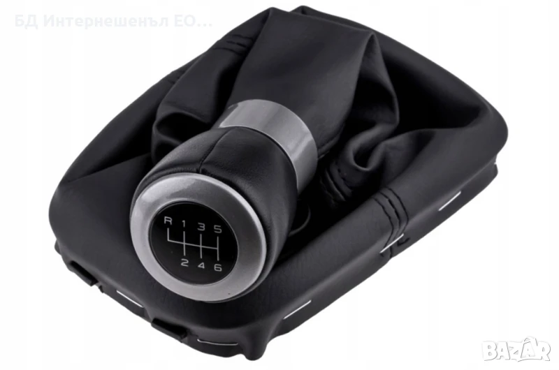 Топка за скоростен лост с маншон, Seat Alhambra, Кожа, 6 скорости,, снимка 1