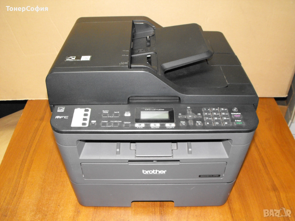 Лазерен принтер скенер копир Brother MFC-L2712DW Wi-Fi Wireless, снимка 1