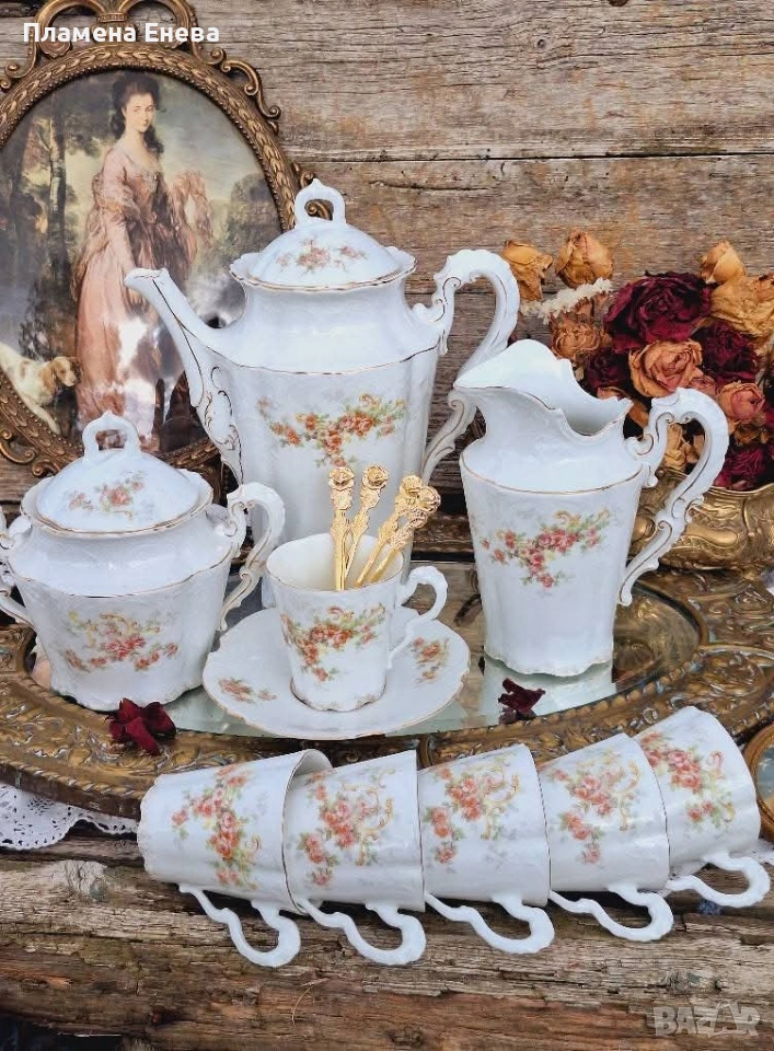 Антикварен порцеланов сет, снимка 1