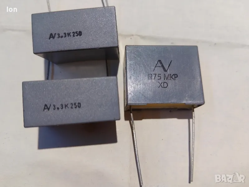 3.3uF/250V MKP audio capacitors, кондензатори с растер 22,5мм, снимка 1