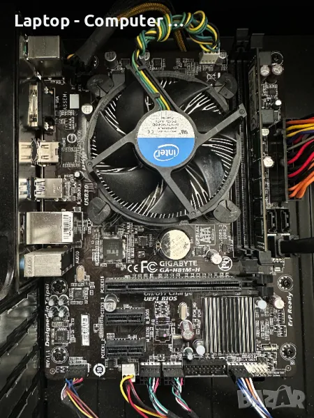 Дънна платка Gigabyte GA-H81M-H + Процесор LGA1150 с охлаждане, снимка 1