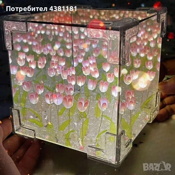 Очарователна нощна лампа лале – Многофункционално освежаване на вашето пространство, снимка 1