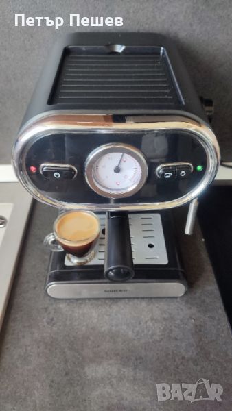 Кафемашина Silvercrest Sem-1100 перфектно еспресо кафе крема цедка Силвъркрест, снимка 1