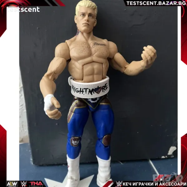 Екшън фигура WWE Cody Rhodes The American Nightmare Коуди Роудс Mattel Elite Red играчка figure, снимка 1