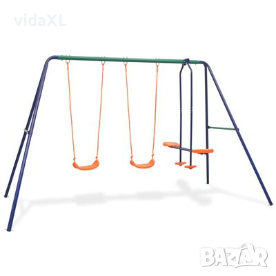 vidaXL Комплект люлка с 4 оранжеви седалки（SKU:91358, снимка 1