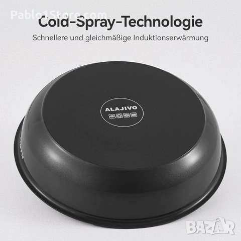 Kомплект тенджери с подвижна дръжка,Комплект тенджери от 17 части с керамично незалепващо покритие, , снимка 5 - Други - 53766192