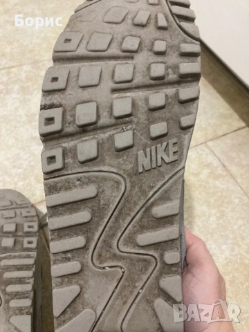 Nike Air Max 90 Wolf Grey,46",100% оригинални, снимка 4 - Маратонки - 53161359