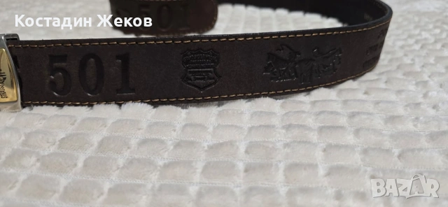 Винтидж кожен колан Levi's 501. от естествена кожа , снимка 7 - Колани - 53827761