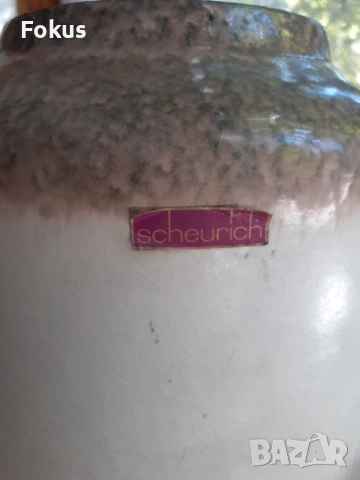 Страхотна голяма ваза немска керамика лава, снимка 2 - Антикварни и старинни предмети - 53370207