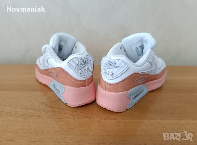 Nike Air Max 90 Leather-Като Нови, снимка 7 - Детски маратонки - 46156191