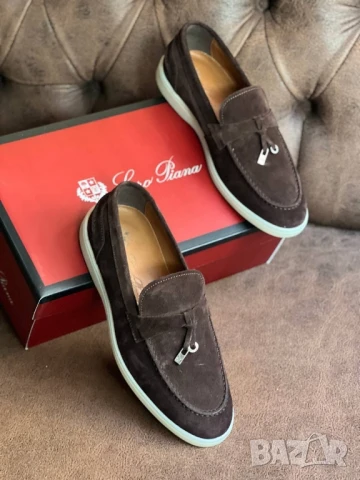 мокасини от естествен велур loro piana , снимка 3 - Мокасини - 51089465