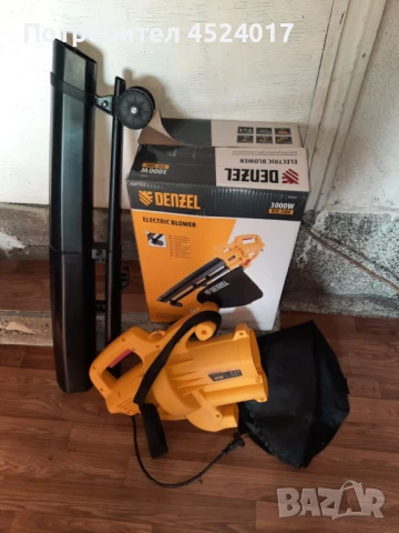 Ръчна електрическа духалка/прахосмукачка Denzel Denzel 3000W с максимална скорост на въздуха 270 км/, снимка 4 - Други - 51111552