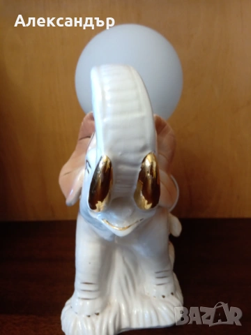 Порцеланова лампа, снимка 2 - Настолни лампи - 53974258