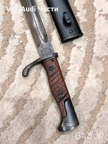 Немски щик нож байонет Маузер S98/08 Ferd Esser & Co Elberfeld 1916, снимка 3 - Антикварни и старинни предмети - 53344975