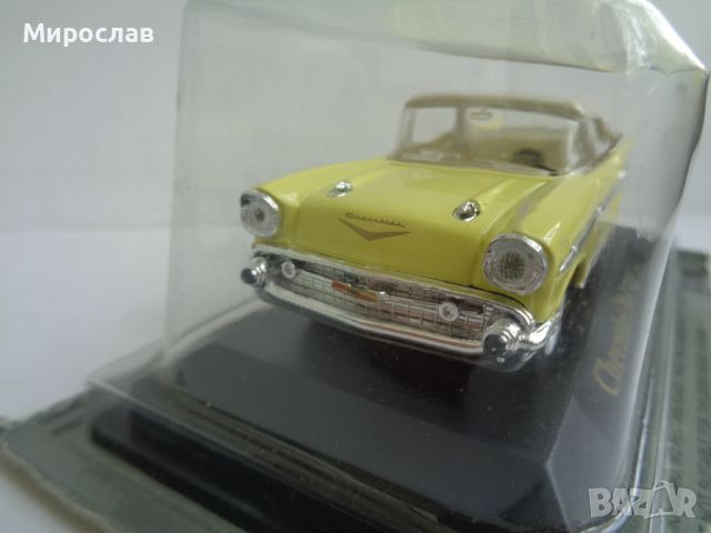 1:43 CHEVROLET BEL AIR 1957 ИГРАЧКА КОЛИЧКА МОДЕЛ , снимка 6 - Колекции - 46064521