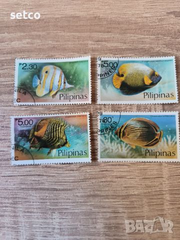 Филипини фауна риби 1978 г., снимка 1 - Филателия - 46277548