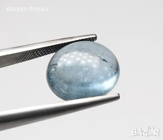 Син турмалин кабошон - 4.28кт.! Нов!, снимка 9 - Други - 49667193