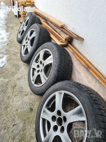Лети джанти 5х100х16 с зимни гуми, снимка 4 - Гуми и джанти - 53347874