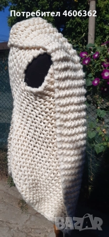 ръчно изплетен елек м размер, снимка 4 - Елеци - 51863919