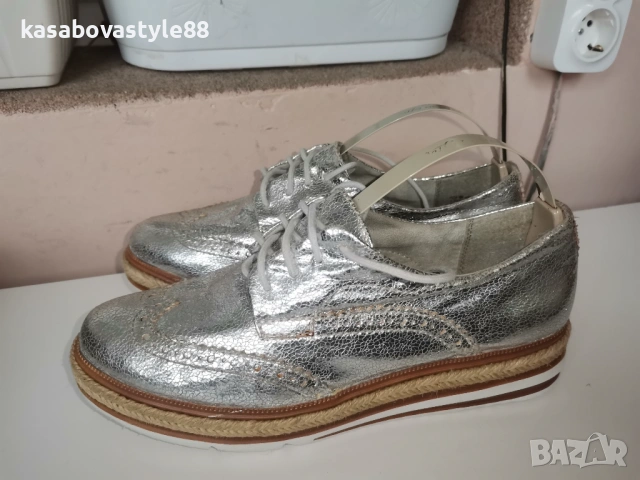 Сребристи Обувки Tamaris 38н.