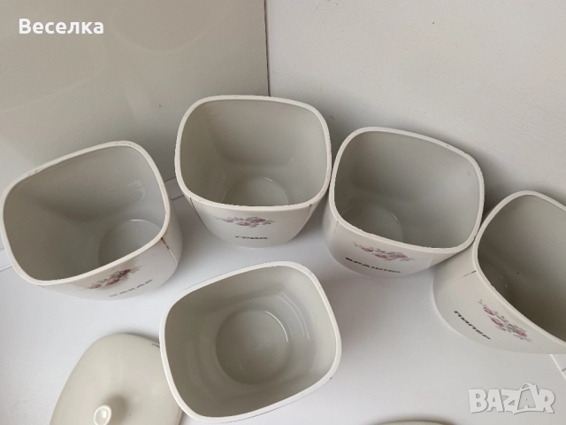 Порцеланови буркани за подправки , снимка 4 - Антикварни и старинни предмети - 52424446