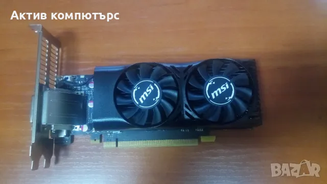 Видеокарта MSI GeForce GTX 1050 Ti 4GT LP GDDR5 128-bit DP DVI HDMI PCI-E, снимка 1 - Видеокарти - 48336799