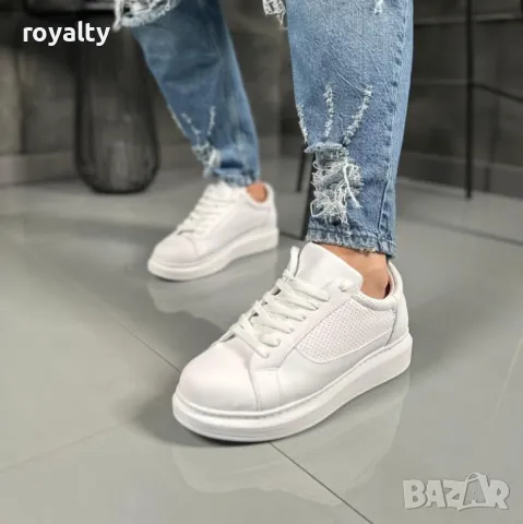 Бели мъжки маратонки , снимка 3 - Маратонки - 50373070