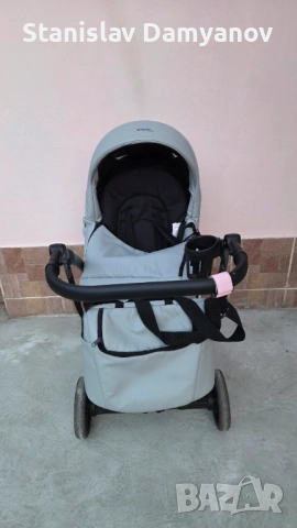 Бебешка количка Milu kids Atteso Ledo, 3 в 1, еко кожа, снимка 2 - Детски колички - 52961392