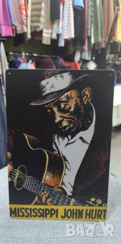 Mississippi John Hurt-метална табела(плакет), снимка 3 - Китари - 54093354
