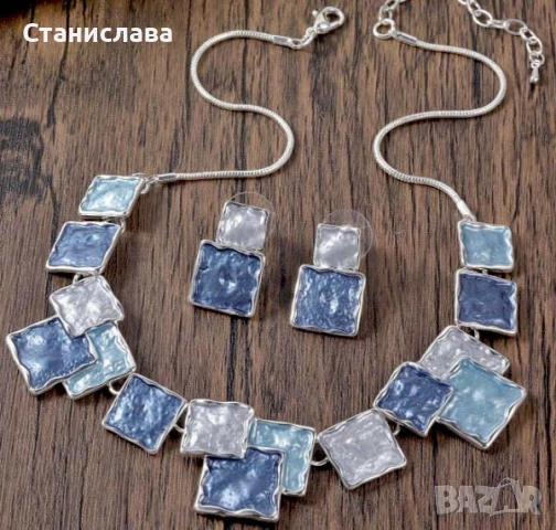 Прекрасен комплект колие с обеци, снимка 10 - Бижутерийни комплекти - 42384137