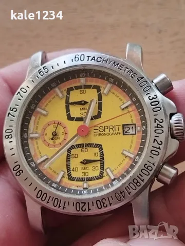 Часовник ESPRIT chronograph. Japan move Miyota. Водоустойчив. 1990г. , снимка 2 - Мъжки - 48572080