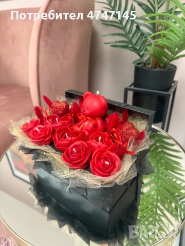 Ръчно изработени соеви свещи под форми на букети цветя и други по ваш избор и идея, снимка 6 - Декорация за дома - 53638656