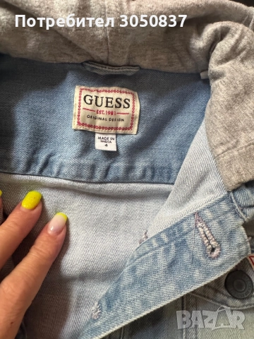 Детско дънково яке guess , снимка 2 - Детски якета и елеци - 51970363