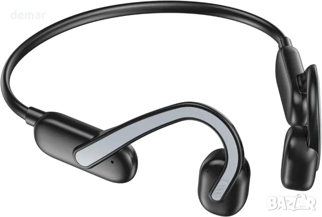 Слушалки Bohconn с костна проводимост, Bluetooth 5.3, отворени слушалки с микрофон, IPX6