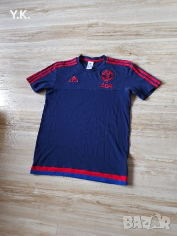 Оригинална мъжка тениска Adidas x F.C. Manchester United, снимка 2 - Тениски - 45714489