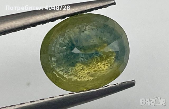 Естествен зелен сапфир 4.63ct. - Мадагаскар, снимка 5 - Други - 45603311