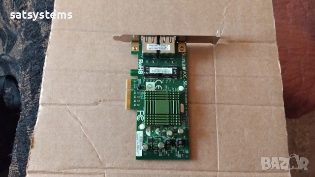 SuperMicro AOC-SG-I2 PCI Express Dual Port Gigabit Network Adapter Card LP, снимка 6 - Мрежови адаптери - 48384950