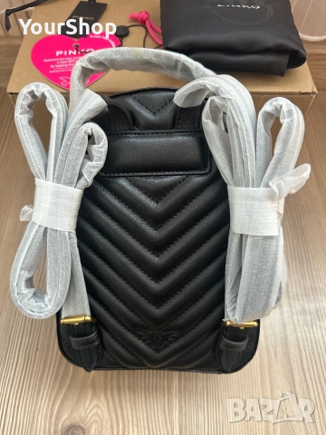Чисто нова Раница Pinko Love Click Mini в черен цвят, снимка 5 - Раници - 54048955