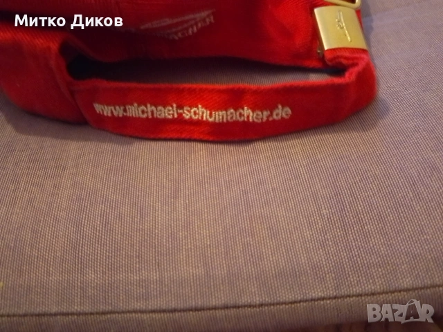 Ferrari маркова бейзболна шапка Михаел Шумахер нова, снимка 5 - Шапки - 53527436