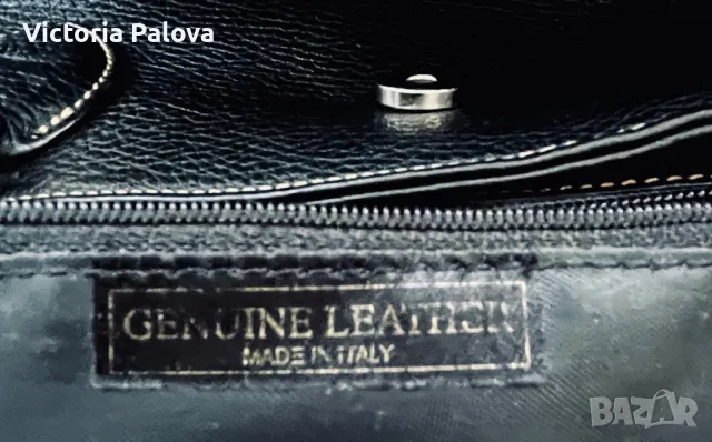 Модерна италианска кожена чанта с две дръжки, снимка 13 - Чанти - 49623462