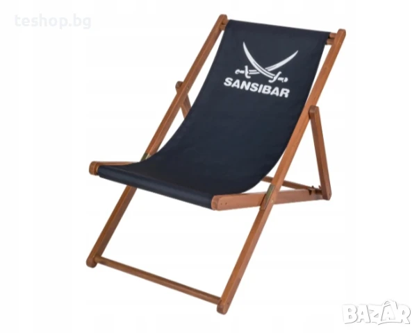 Дървен шезлонг Sansibar тъмно син или розов ПРОМОЦИЯ!