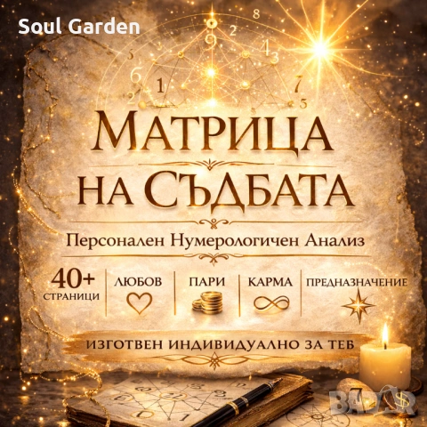 Матрица на Съдбата – Персонален Нумерологичен Анализ (40+ страници)