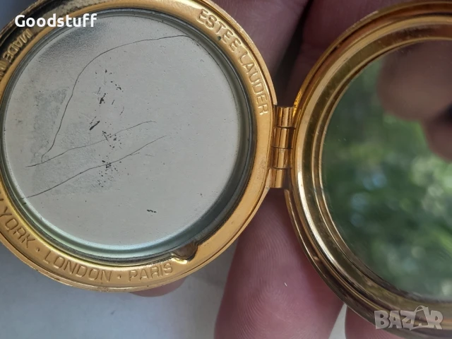  Estee Lauder, пудриера,огледало,курилка, Made in USA, , снимка 4 - Други - 50675200