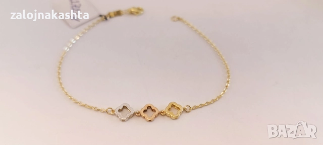 Нова-Златна гривна-1,92гр/14кр, снимка 6 - Гривни - 52732988