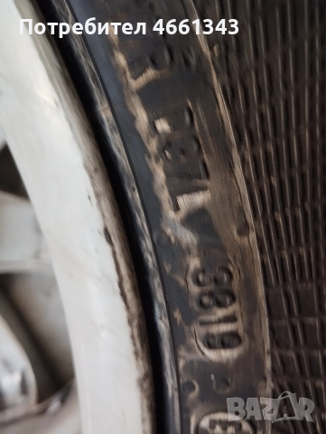 Джанти 17 за мерцедес с зимни гуми, снимка 7 - Гуми и джанти - 52860143