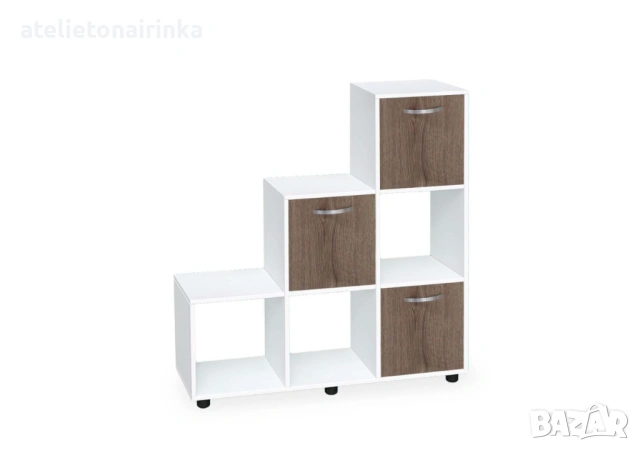 Етажерка Кубо 6 с три вратички постформинг, снимка 15 - Етажерки - 46452283