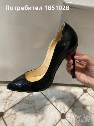 Официални лачени обувки, снимка 2 - Дамски обувки на ток - 45355455