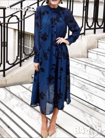  Тълносиня рокля H&M S/M