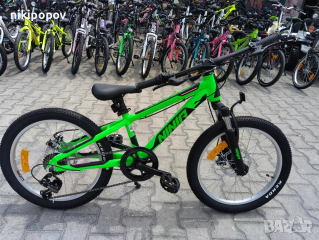 PASSATI Алуминиев велосипед 20" NINJA зелен, снимка 2 - Велосипеди - 53560056